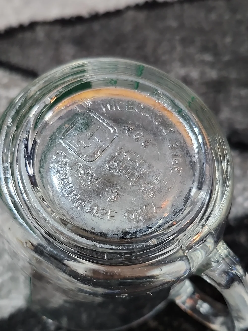 VINTAGE ANCHOR HOCKING OVEN ORIGINALS GREEN ONE-CUP MEASURING CUP